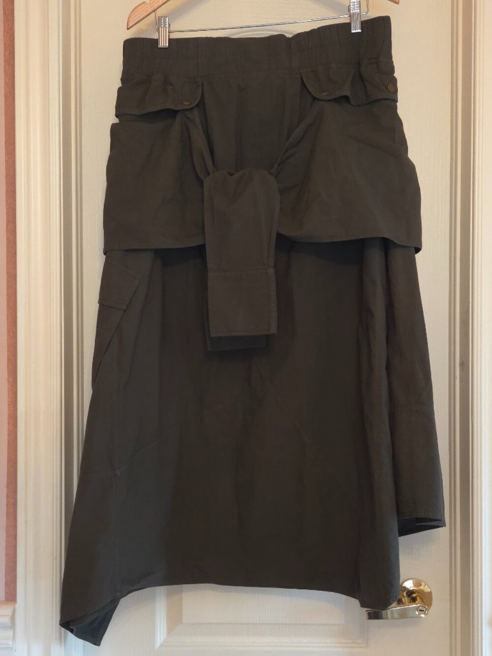 NICHOLAS K FOR FREE PEOPLE UTILITY SKIRT SIZE L